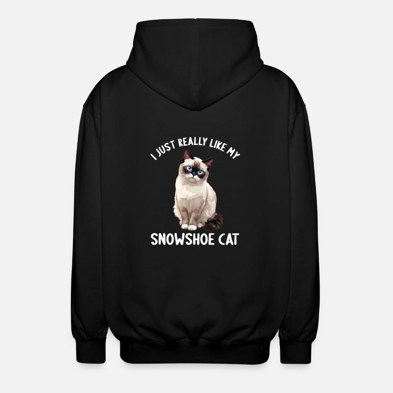 Chaton raquette Chat raquette - Veste à capuche unisexe - noir