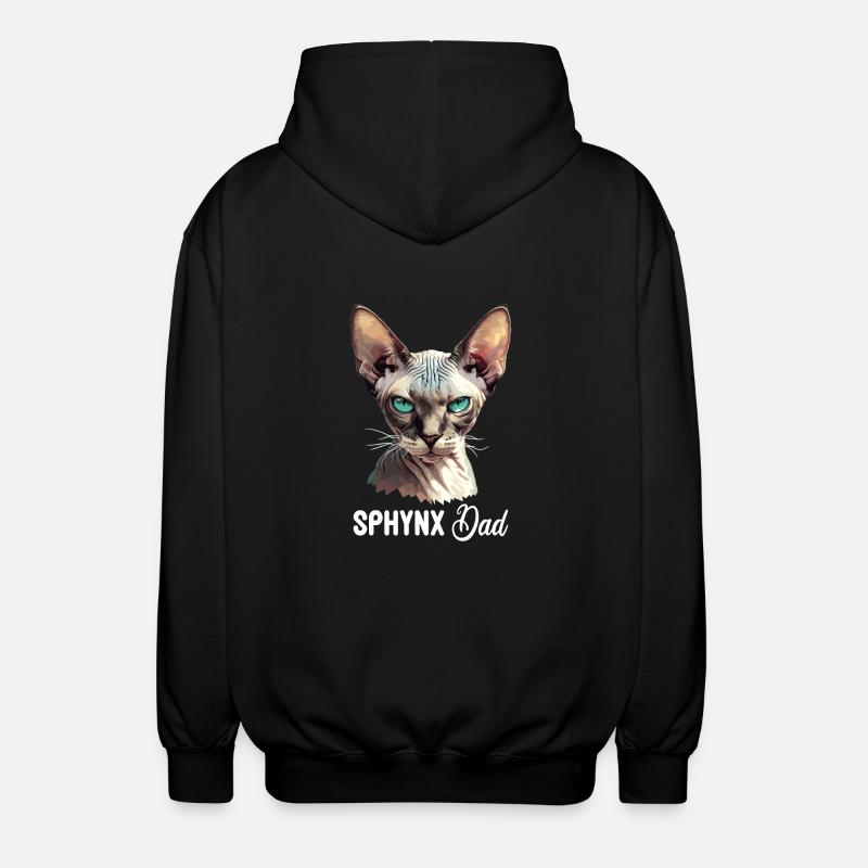 Chaton Sphynx Chat Sphynx - Veste à capuche unisexe - noir