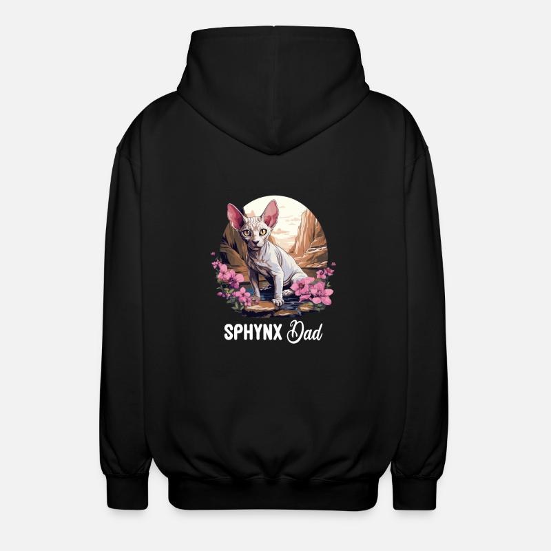 Sphynx Chaton Sphynx Chat - Veste à capuche unisexe - noir