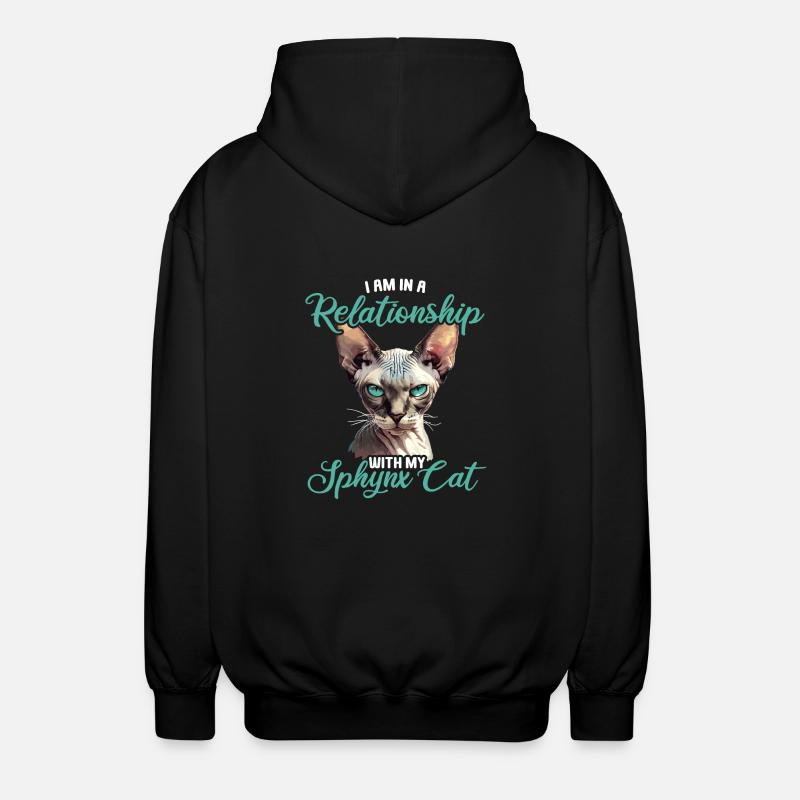Sphynx Kätzchen Sphynx Katze - Unisex Kapuzenjacke - Schwarz