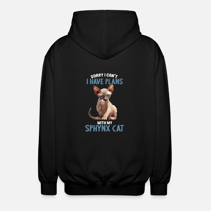 Sphynx Kätzchen Sphynx Katze - Unisex Kapuzenjacke - Schwarz
