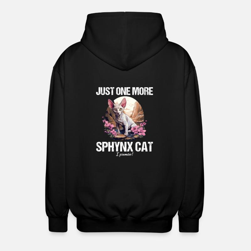 Sphynx Kätzchen Sphynx Katze - Unisex Kapuzenjacke - Schwarz