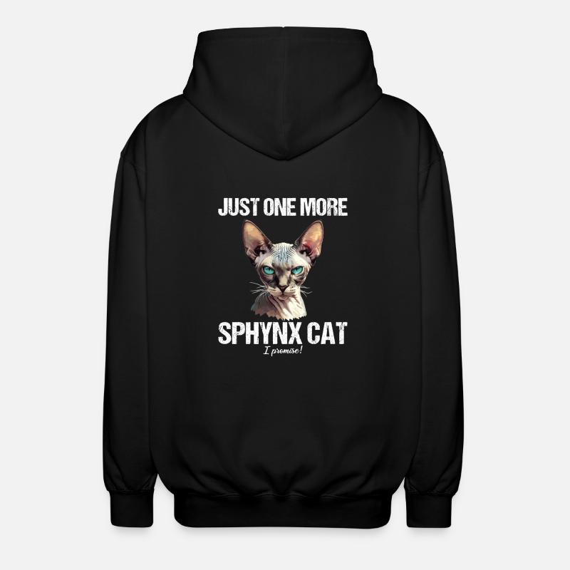 Sphynx Kätzchen Sphynx Katze - Unisex Kapuzenjacke - Schwarz
