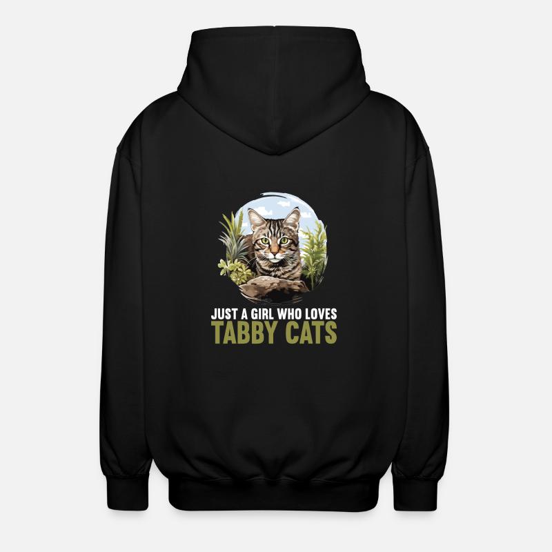 Tabby Kätzchen Tabby Katze - Unisex Kapuzenjacke - Schwarz