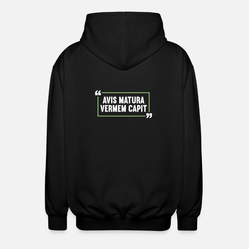Latin Drôle de dicton latin - Veste à capuche unisexe - noir