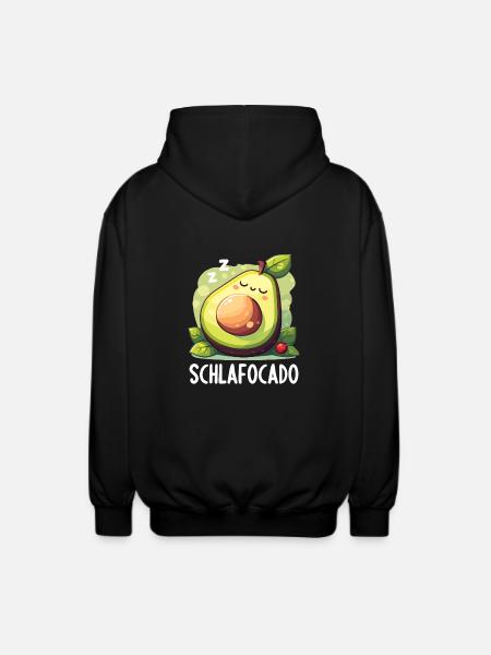 Schlafocado Official Sleep Shirt - Unisex Hooded Jacket - black