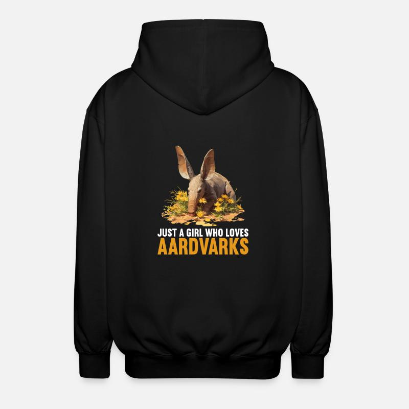 Erdferkeln Erdferkel - Unisex Kapuzenjacke - Schwarz