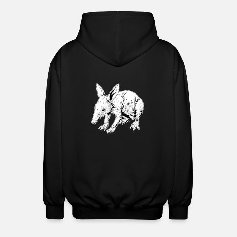 Erdferkeln Erdferkel - Unisex Kapuzenjacke - Schwarz