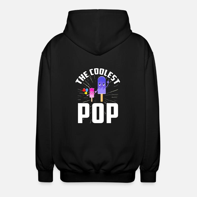 Der coolste Pop - Unisex Kapuzenjacke - Schwarz