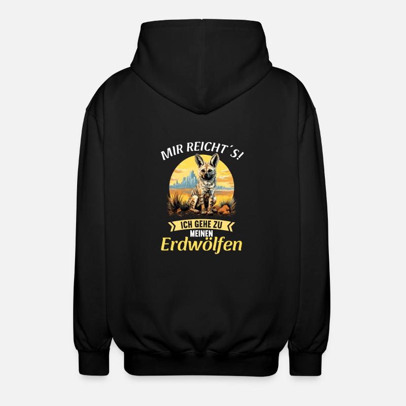 Erdwölfe Erdwolf - Unisex Kapuzenjacke - Schwarz