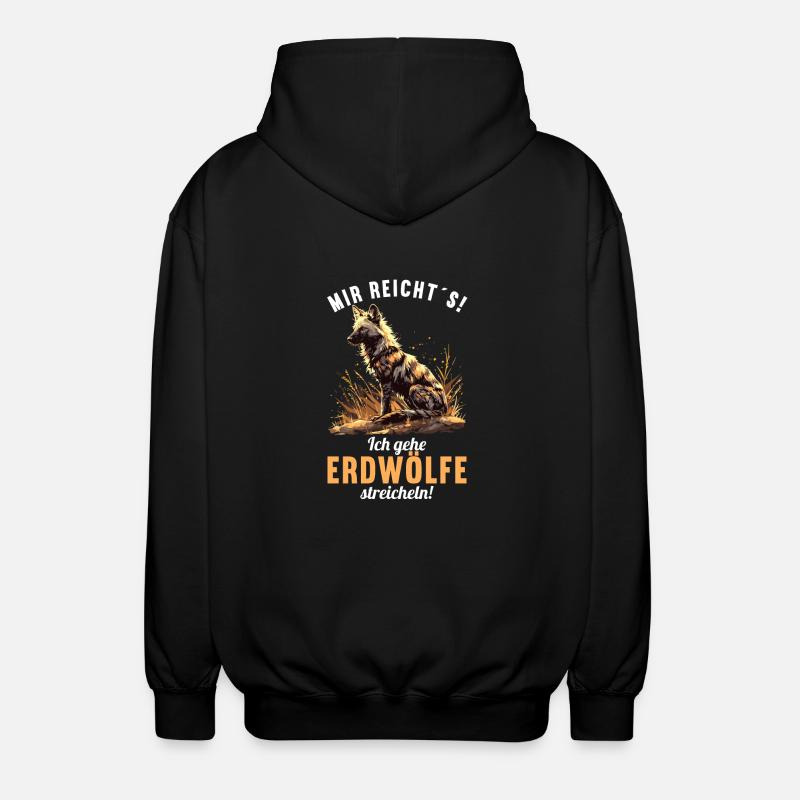 Erdwölfe Erdwolf - Unisex Kapuzenjacke - Schwarz