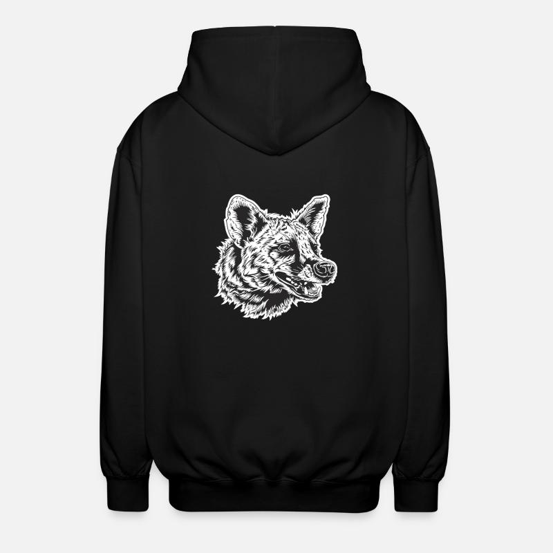 Aardwolves Aardwolf - Unisex Hooded Jacket - black