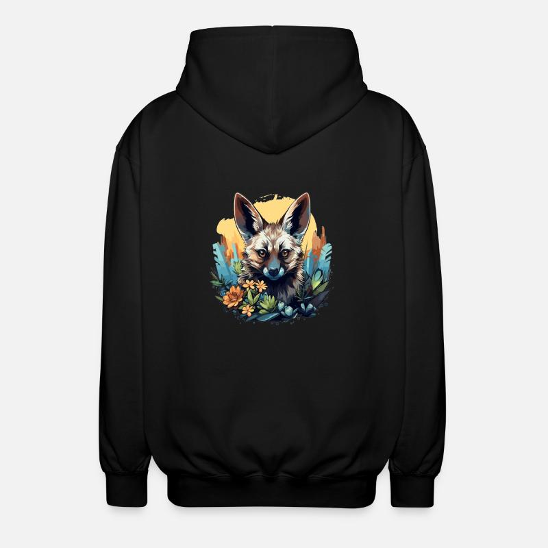 Erdwölfe Erdwolf - Unisex Kapuzenjacke - Schwarz