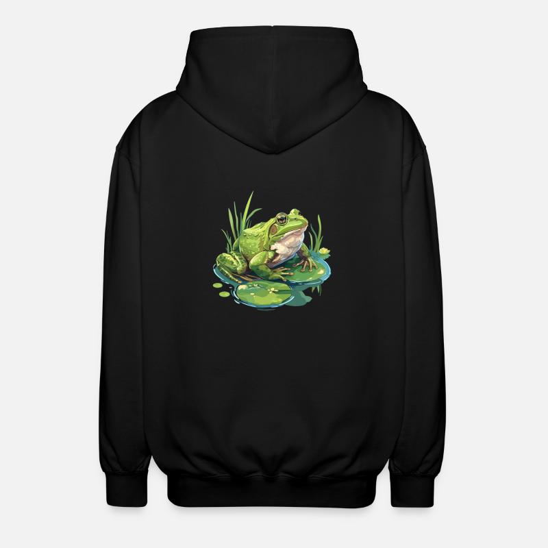 Ochsenfrösche Ochsenfrosch - Unisex Kapuzenjacke - Schwarz