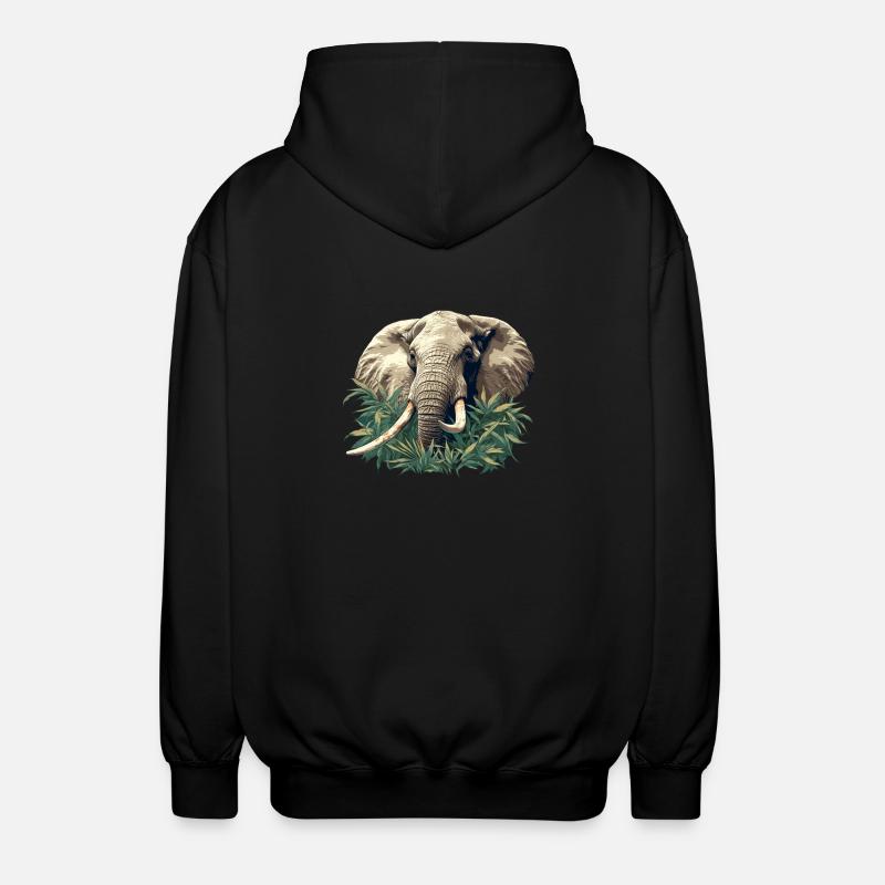Éléphant Éléphant - Veste à capuche unisexe - noir