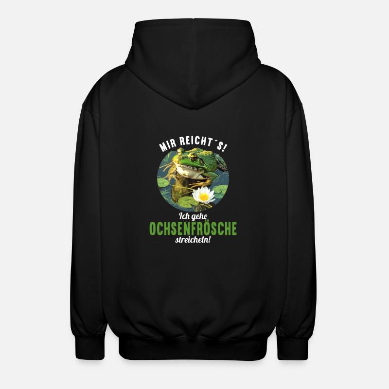 Grenouilles-taureaux Grenouille-taureau - Veste à capuche unisexe - noir