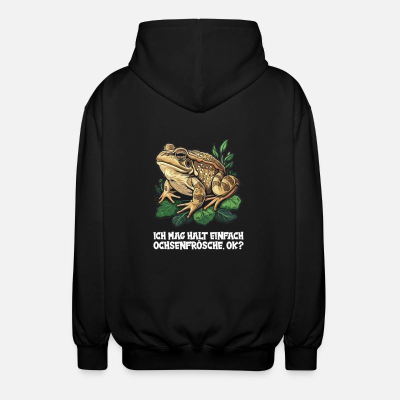 Ochsenfrösche Ochsenfrosch - Unisex Kapuzenjacke - Schwarz