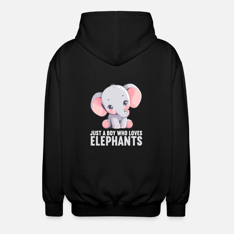 Éléphant Éléphant - Veste à capuche unisexe - noir