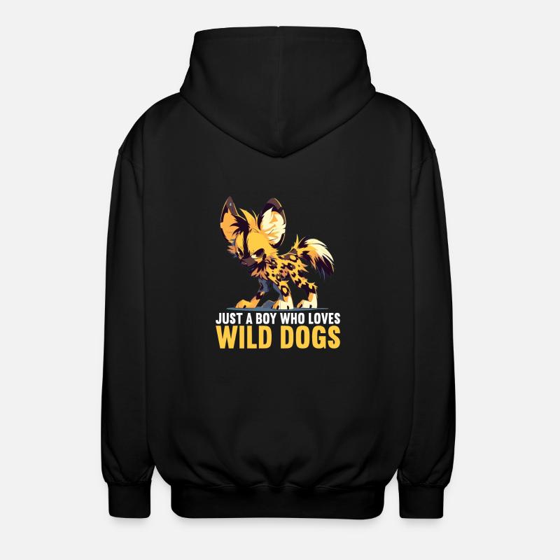 Chiens sauvages Chien sauvage - Veste à capuche unisexe - noir