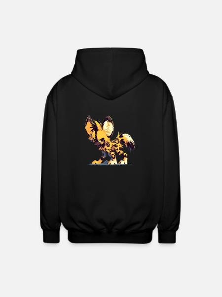 Wildhunde Wildhund - Unisex Kapuzenjacke - Schwarz