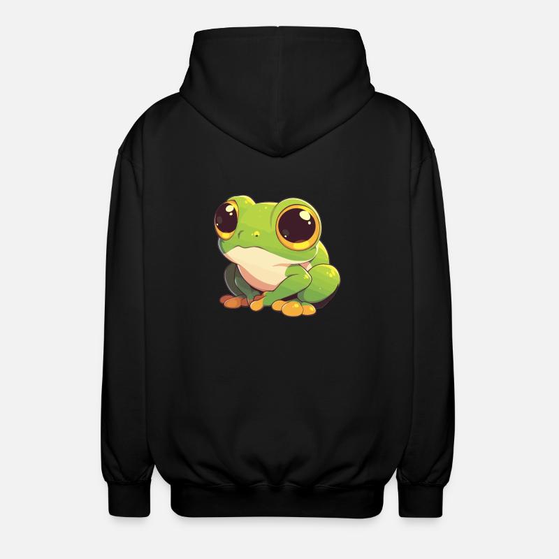 Rainette Baumfrösche Baumfrosch - Veste à capuche unisexe - noir