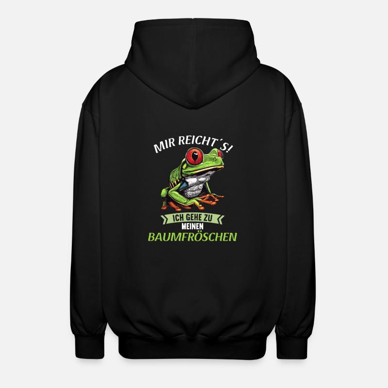 Tree Frog Baumfrösche Baumfrosch - Unisex Kapuzenjacke - Schwarz