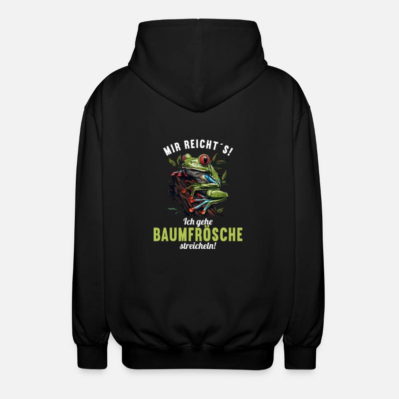 Tree Frog Baumfrösche Baumfrosch - Unisex Hooded Jacket - black