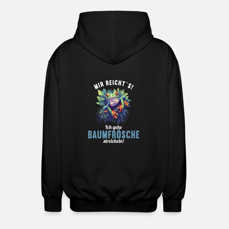 Tree Frog Baumfrösche Baumfrosch - Unisex Kapuzenjacke - Schwarz