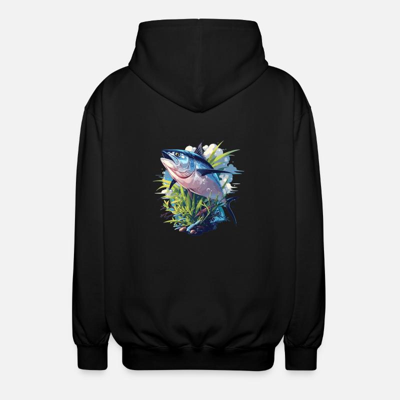 Tuna Thunfische Thunfisch - Unisex Kapuzenjacke - Schwarz