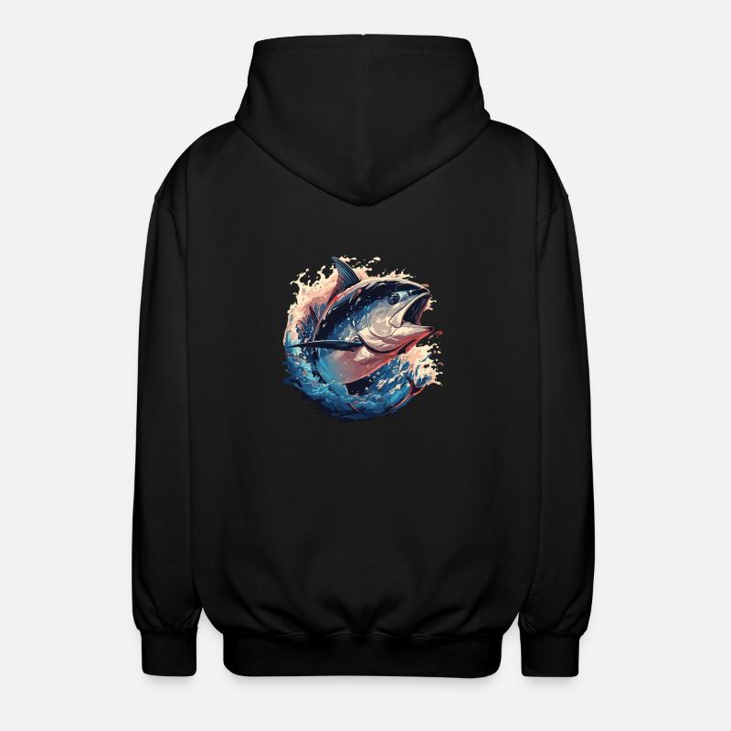 Tuna Thunfische Thunfisch - Unisex Kapuzenjacke - Schwarz