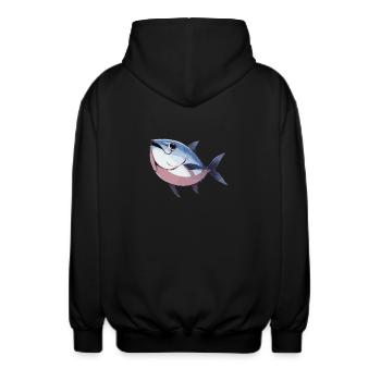 Thon Thunfische Thunfisch - Veste à capuche unisexe - noir - Dos - AI Model Male 185 light (185cm)