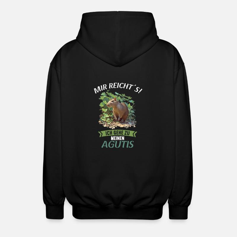 Agouti Agutis Aguti - Veste à capuche unisexe - noir