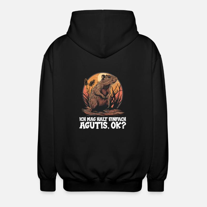 Agouti Agutis Aguti - Unisex Hooded Jacket - black