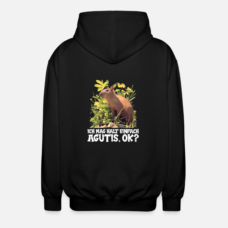 Agouti Agutis Aguti - Veste à capuche unisexe - noir