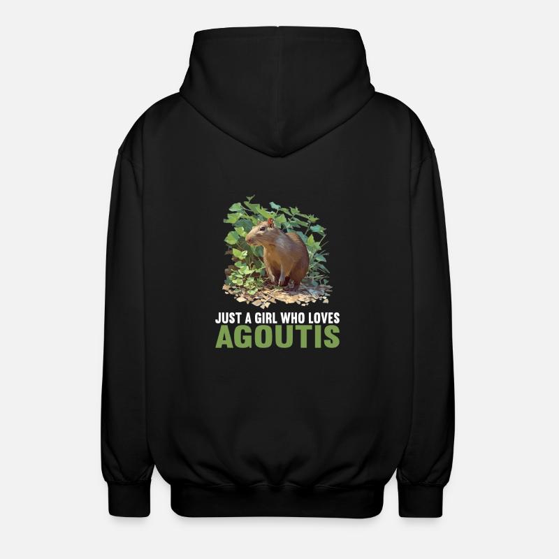 Agouti Agutis Aguti - Veste à capuche unisexe - noir