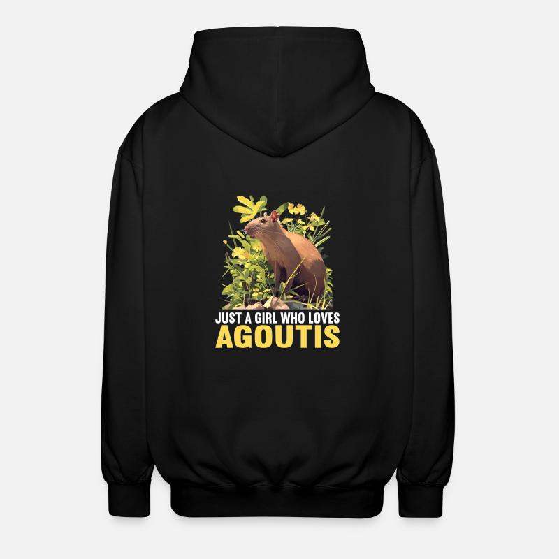 Agouti Agutis Aguti - Veste à capuche unisexe - noir