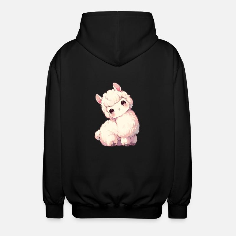 Alpaca Alpacas Alpaca - Unisex Hooded Jacket - black