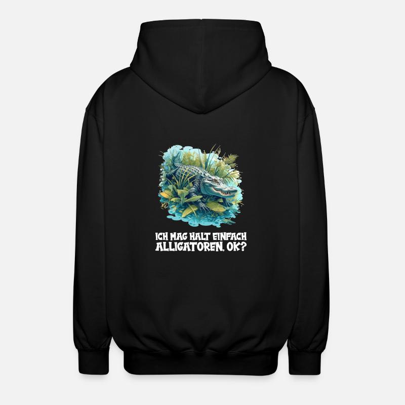 Alligatoren Alligator - Veste à capuche unisexe - noir