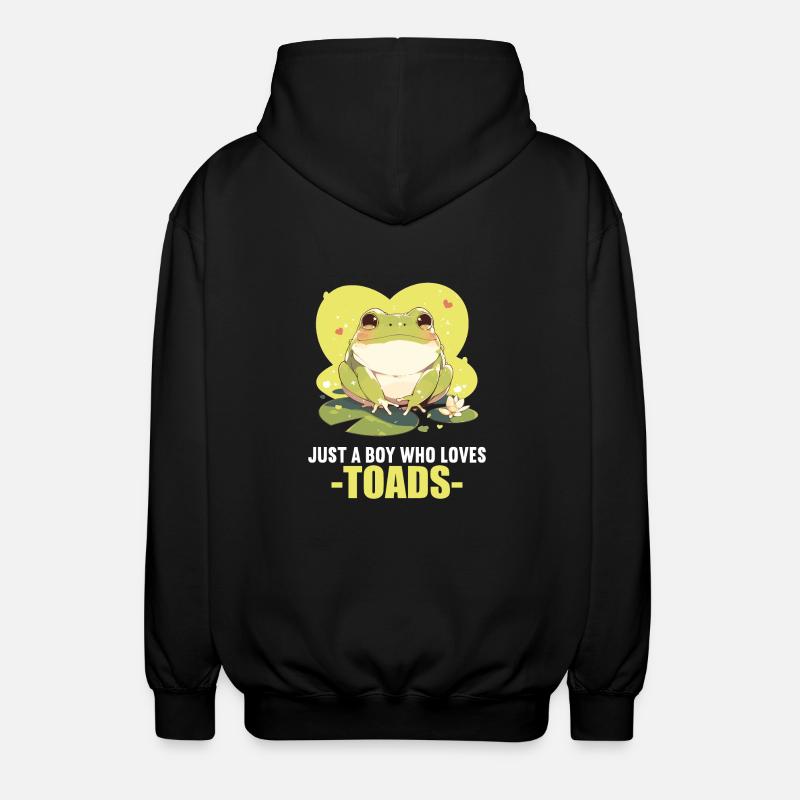 Toad Kröten Kröte - Unisex Kapuzenjacke - Schwarz