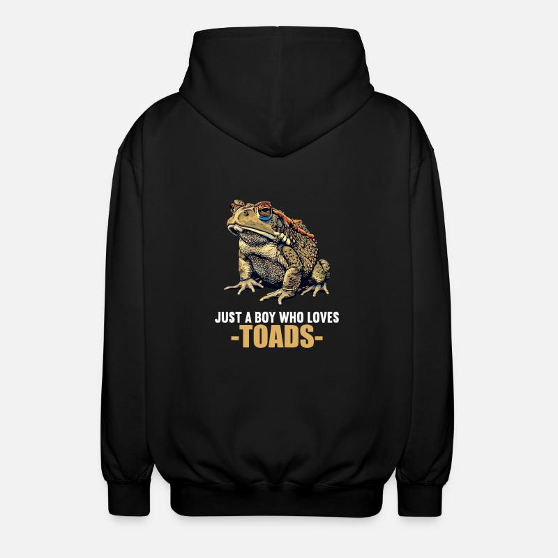 Toad Kröten Kröte - Unisex Kapuzenjacke - Schwarz