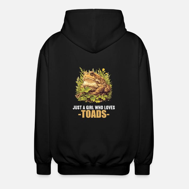 Toad Toads Toad - Unisex Hooded Jacket - black
