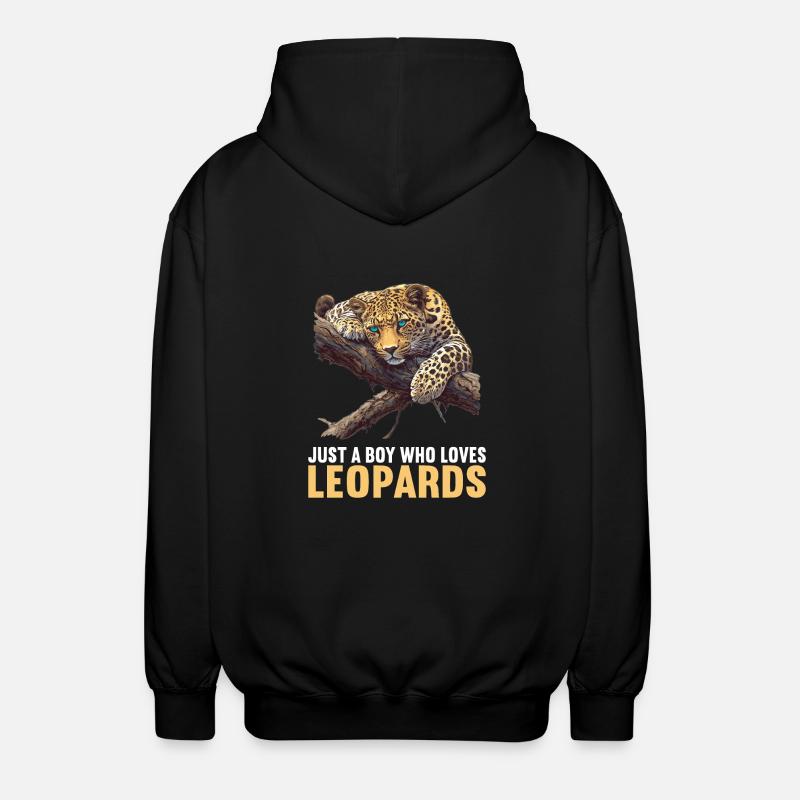Léopard léopard - Veste à capuche unisexe - noir