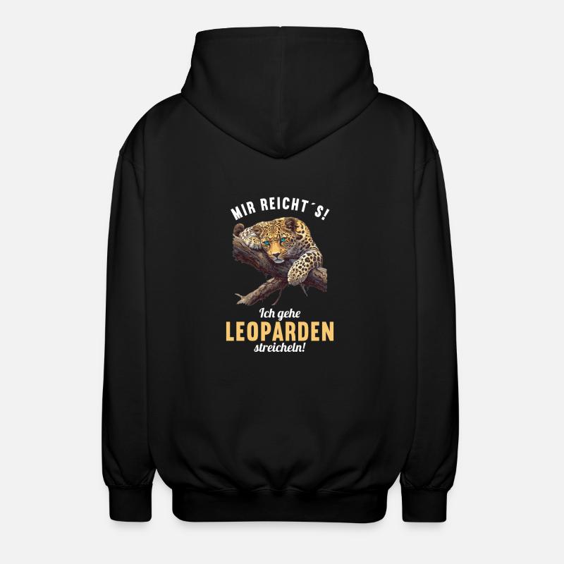 Léopard léopard - Veste à capuche unisexe - noir