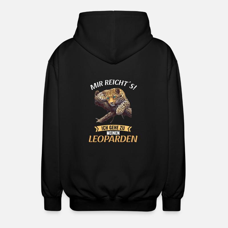 Léopard léopard - Veste à capuche unisexe - noir