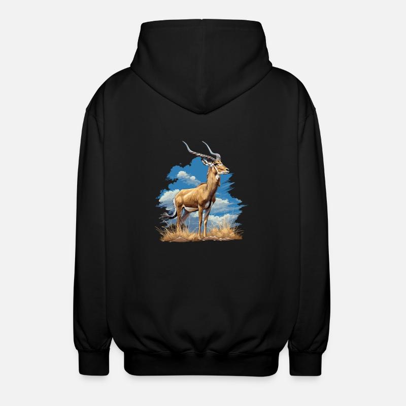 Antelope Antilopen Antilope - Unisex Hooded Jacket - black
