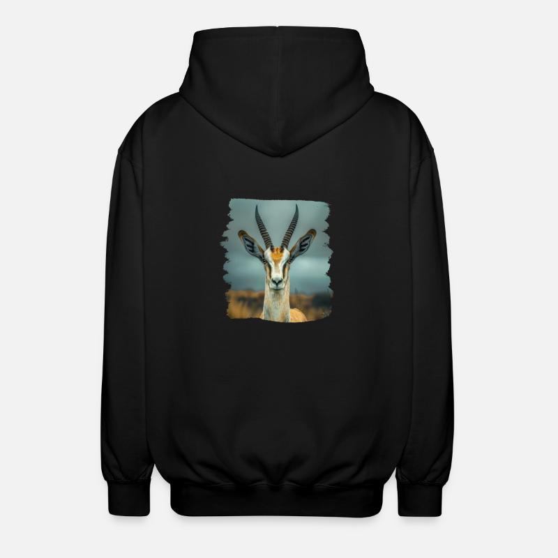 Antelope Antilopen Antilope - Unisex Hooded Jacket - black