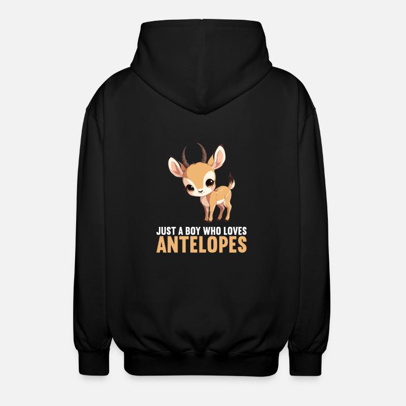 Antelope Antilopen Antilope - Unisex Kapuzenjacke - Schwarz