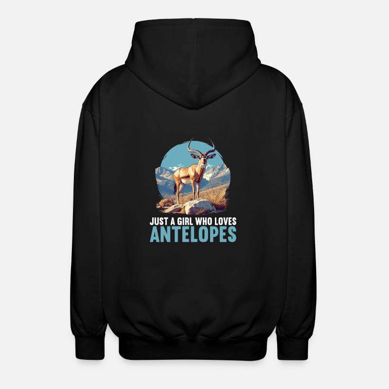Antilope Antilope ouverte - Veste à capuche unisexe - noir
