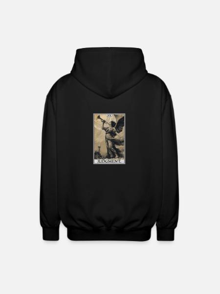 Tarotkarten Tarotkarte 20 Judgment Gericht - Unisex Kapuzenjacke - Schwarz