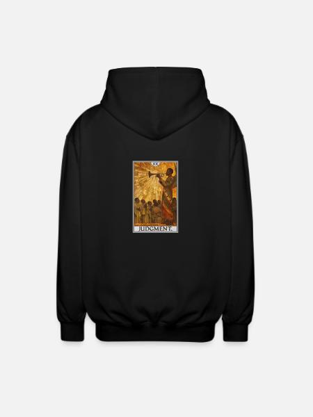 Tarotkarten Tarotkarte 20 Judgment Gericht - Unisex Kapuzenjacke - Schwarz